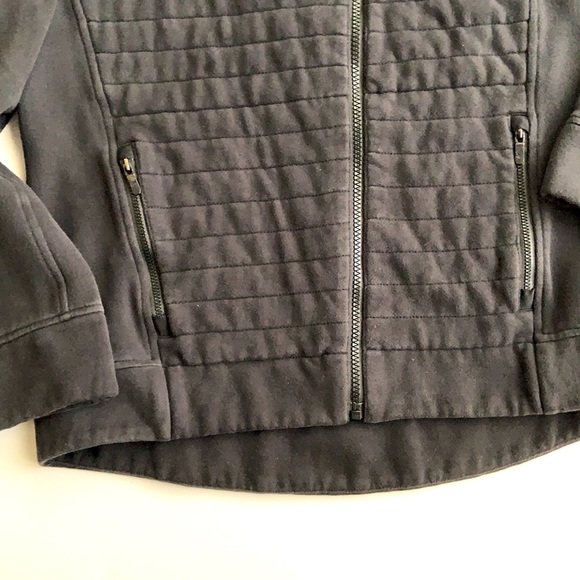 Lululemon diagonal Zip Quilted Moto Fleece Jacket - Picture 6 of 7